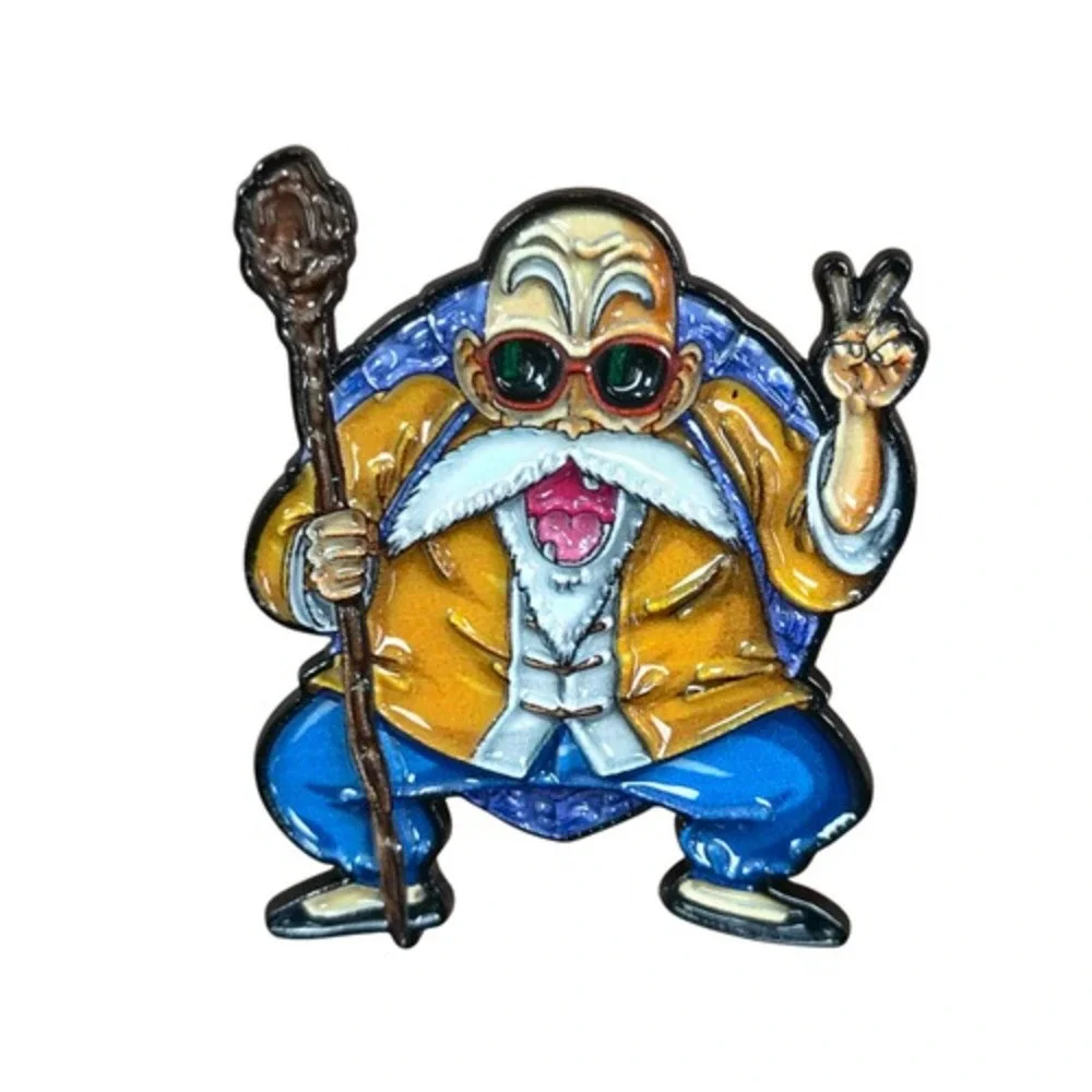 Dragon Ball Z Master Roshi Tartaruga Genial Character Enamel Pin